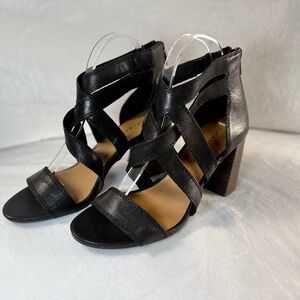 Lucky Brand Black Strappy Heels